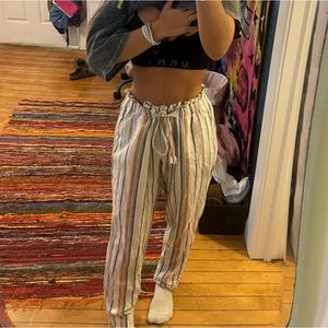 beachy stripped pants